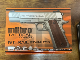 Pre Owned - Milbro / KWC 1911 Rail Stainless Pistol C o2