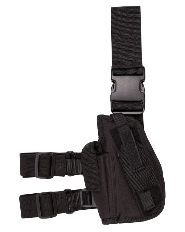 Kombat Tactical Leg Holster (Black) - Adjustable Thigh Holster With Magazine Pocket - View #7