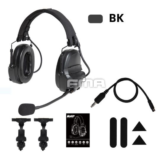FMA - FCS AMP Tactical Headphones - Black