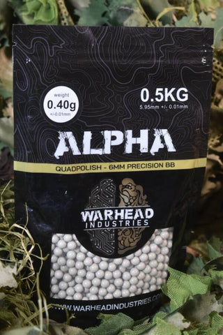 Warhead - Alpha 0.40g Sniper BB's 500g 1250rds