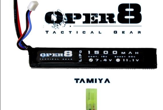 Oper8 - 7.4v Lipo 1500mAH Stick Mini Tamiya