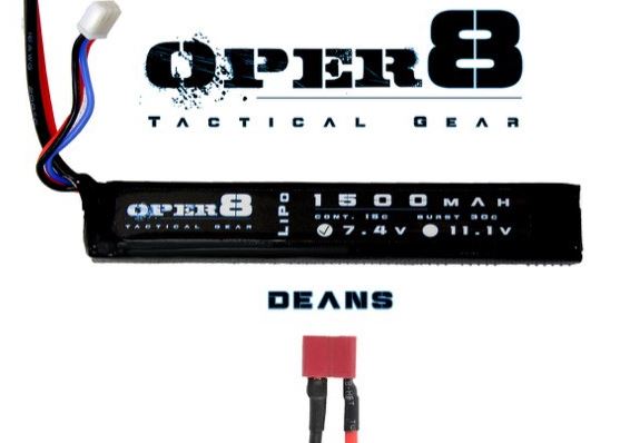 Oper8 - 7.4v Lipo Stick 1500MAH (Deans)