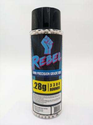 Rebel - 0.28g Precision 6mm 3300Rds - Bottle
