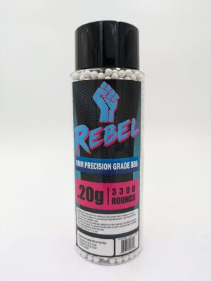 Rebel - 0.20g Precision 6mm 3300Rds - Bottle