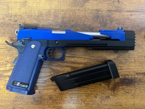 Pre Owned - WE 7" Dragon Hi-Capa GBB in Two Tone Blue