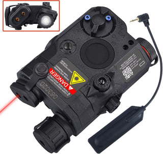 WoSport - Standard PEQ-15 Version With Red LaserFlashlight Torch (Black)