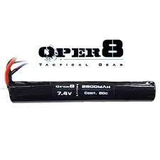 Oper8  - 7.4V Li-ion 2500MAH Stick Battery (Deans)