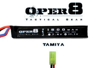 Oper8 - 11.1V 1500MAH LiPo Stick - Mini Tamiya