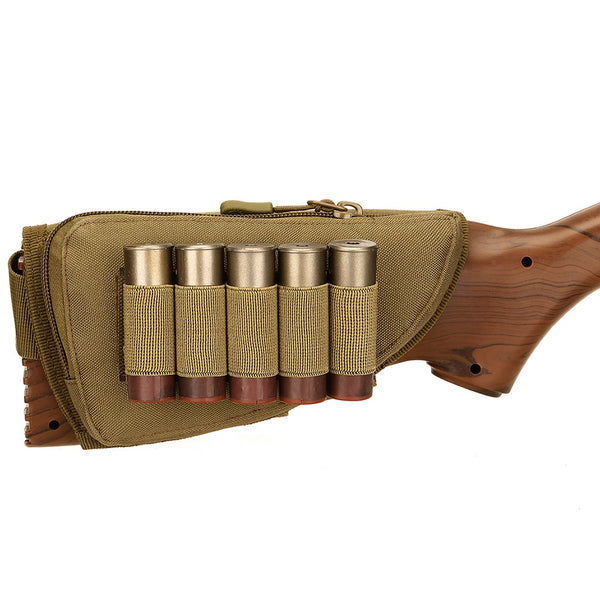 8Fields - Shotgun Stock Pouch and Shell holder - Tan