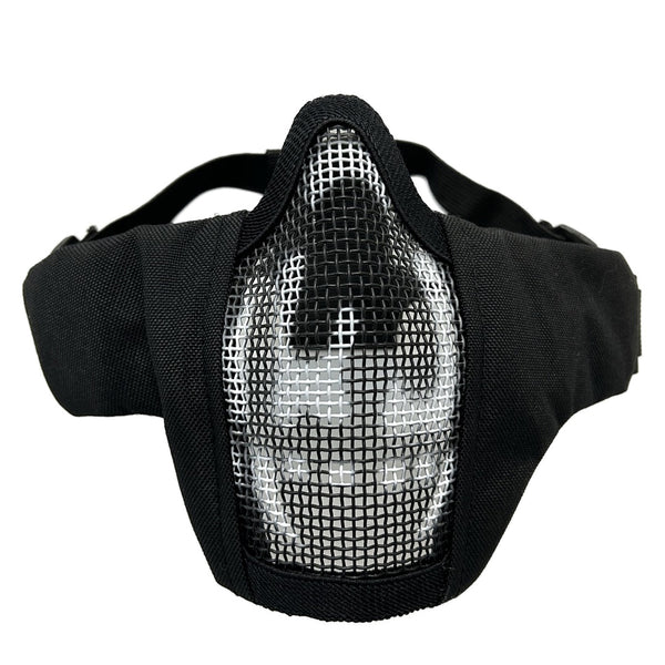 Oper8 - Twin Strap Slimline Mesh Mask Black / Skull