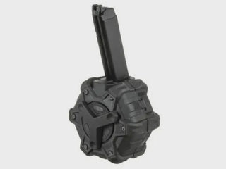 WE Gas Drum Magazine for 17 Series (350 Rounds - Black)