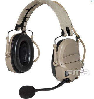 FMA - FCS AMP Tactical Headphone - Dark Earth