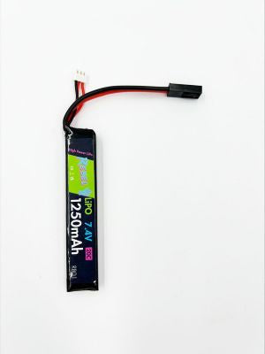 Rebel - 1250mAh Lipo 7.4v Stick (tamiya)